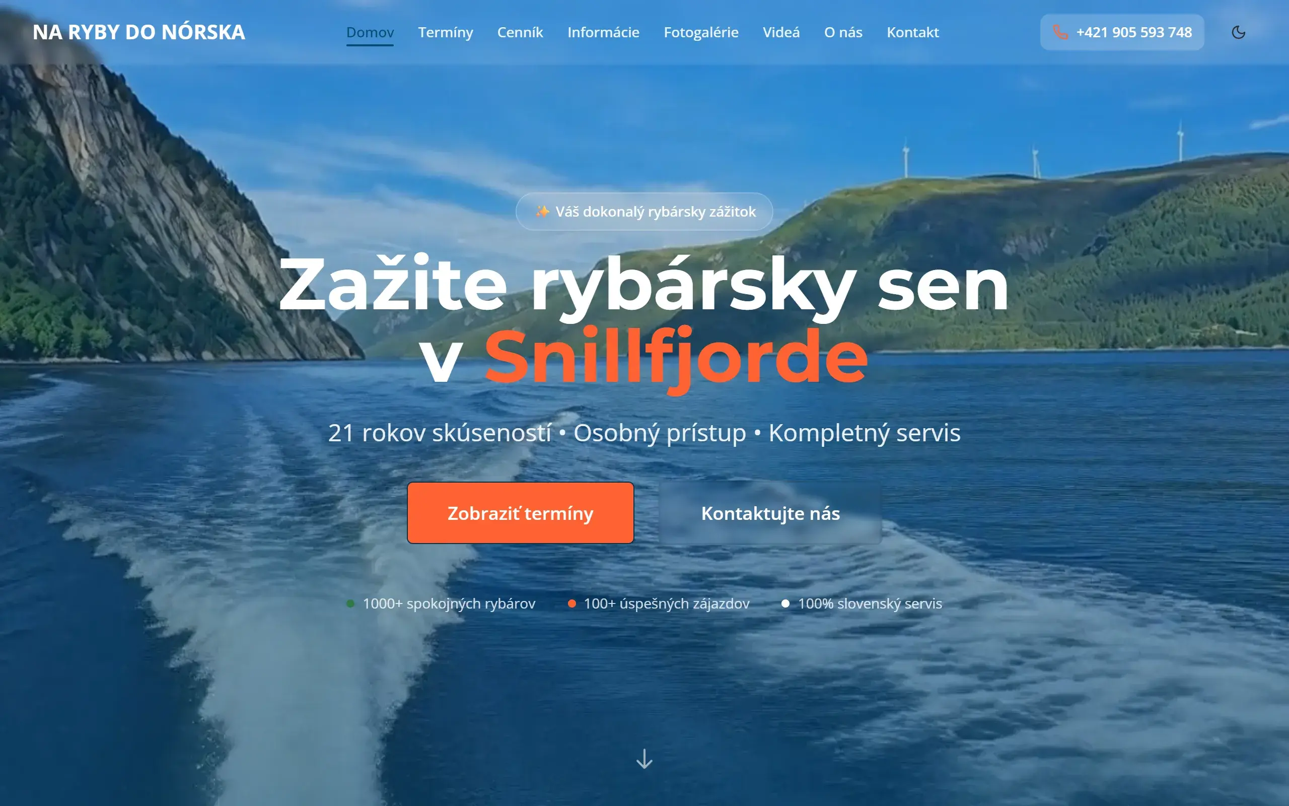Ukážka webu narybydonorska.sk