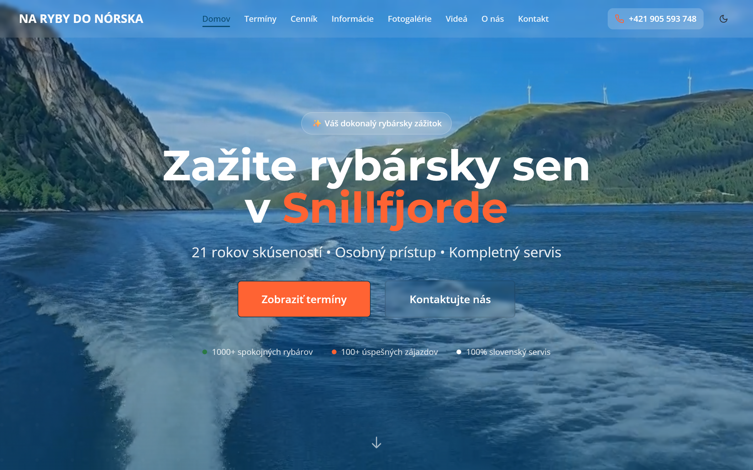 Ukážka webu narybydonorska.sk